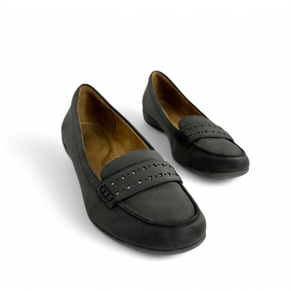 Natural Soul Naturalizer Black Loafers Size 8M Generous Preppy Office - Picture 2 of 14